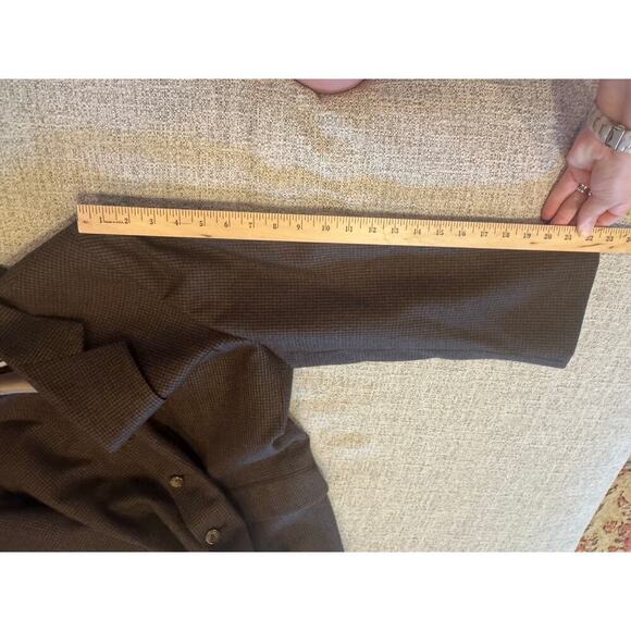 Oscar De La Renta Men's 100% Wool Blazer Sports Coat Brown Houndstooth Sz 46R - Picture 7 of 16